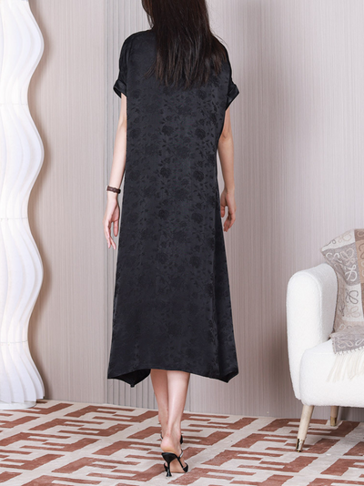 Women's Black A-line Dress