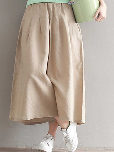 Evatrends Wide-leg Trouser, Bottom, Loose Wide leg, Loose Trouser, Cropped pant, Plain wide leg