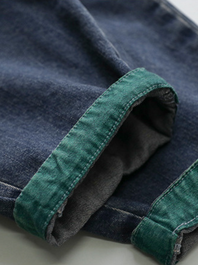 Women's Spring Blue Loose Casual Pants