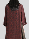 Women's Red Loose A-line Dress