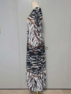 Evatrends cotton gown robe printed kimonos, Outerwear, polyester, Nightwear, long kimono, Board Sleeves, loose fitting, printed, Belted