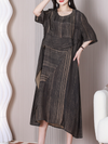 Women's Black A-line Dress