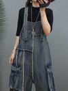 Women's High-Waist Overalls