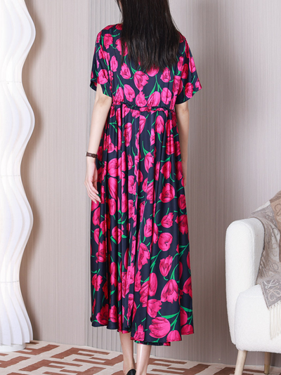 Women's Dolman Sleeves A-line Dress