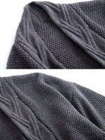 Pull à cardigan long diamant avec poche