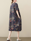 lady loose smock dress