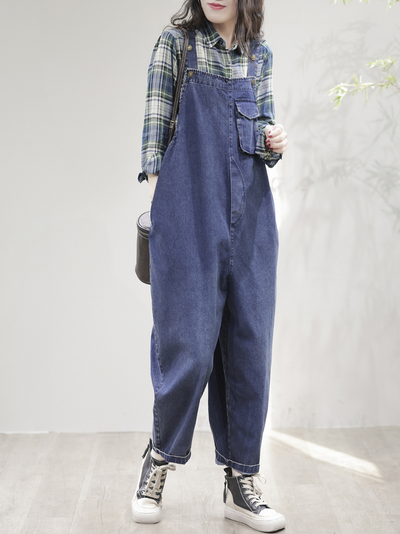 Women's High Waist Overalls