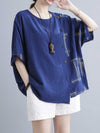 Evatrends Cotton Linen Top, Summer wear, Short sleeves, Front Button top, Round Neck, T-shirt Top, Wear With Jeans pant or Trouser