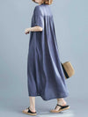 Evatrends Cotton Shirt dress, Short sleeves, Plain Dress, front buttons with open style, Shirt Dress, Different Color