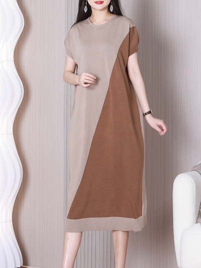 Women's Coffee Midi Dress