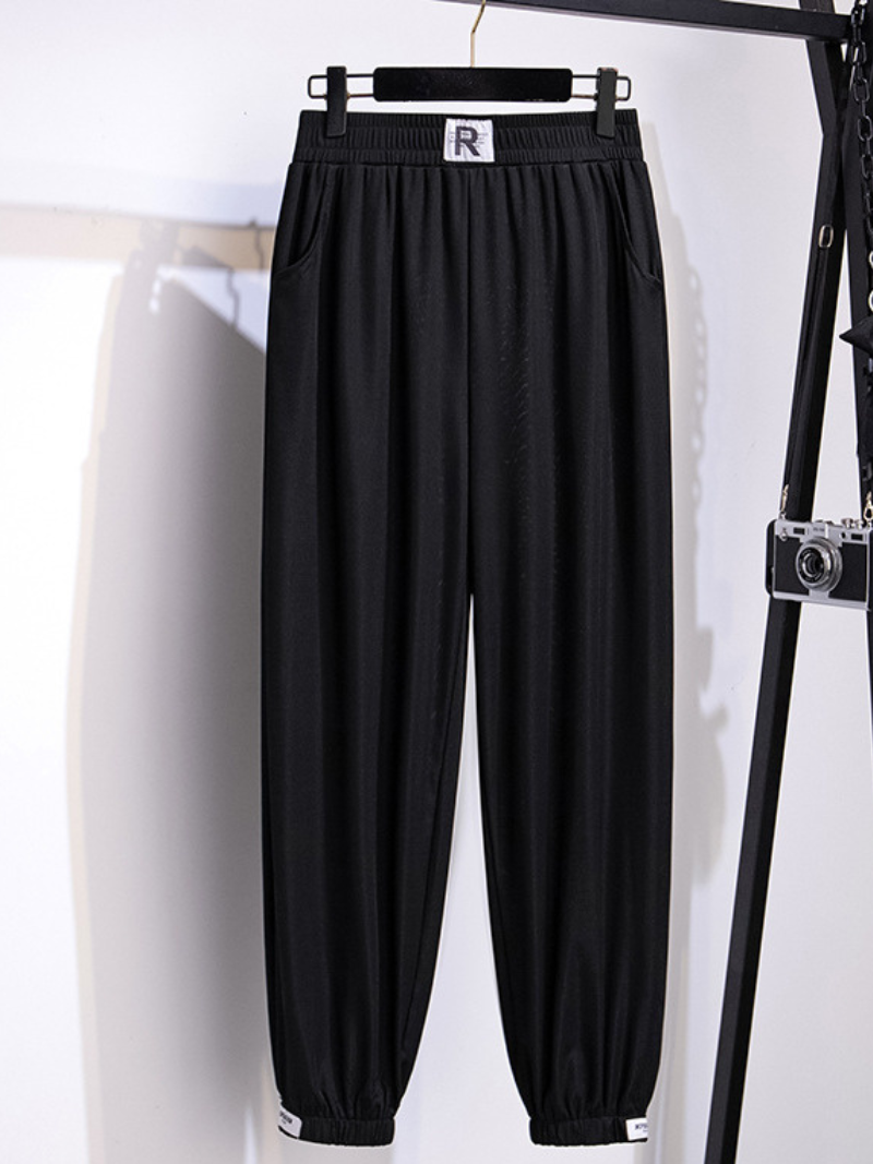 women's loose black trouser pants