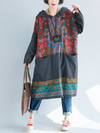 Women's Print Casual Hoodie dress