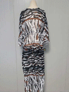 Evatrends cotton gown robe printed kimonos, Outerwear, polyester, Nightwear, long kimono, Board Sleeves, loose fitting, printed, Belted