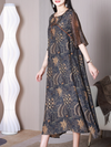 Women's Short Sleeves A-line Dress