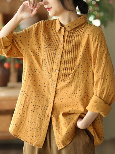 Women's Lapel CollarLoose Shirt