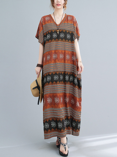 Art Of Creation Ladies Long Kaftans Style Dresses Women in Regular to Plus Size Cover up