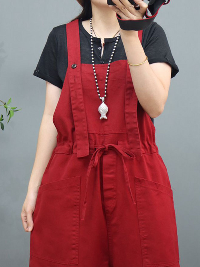 Women's Wide-Leg Overalls
