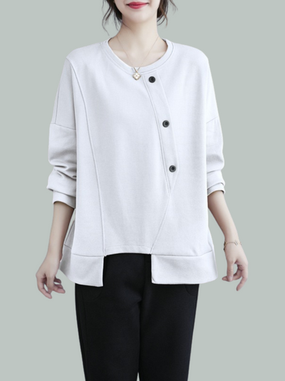 Women's White  Sweater Top