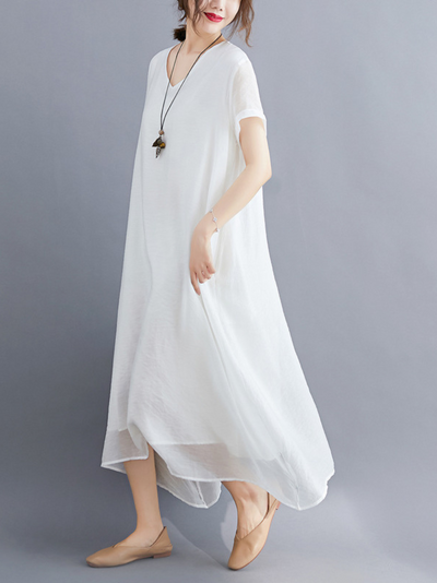 Women's Midi Length A-line Dress