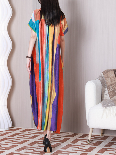 Women's Short Sleeves A-line Dress