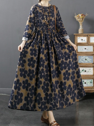 Women's Blue A-line Dress
