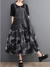 Find Your Way Women's Cotton Mid-Length A-line Dress