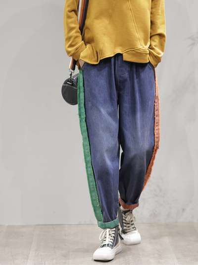 Women's Casual Vintage Denim Pants