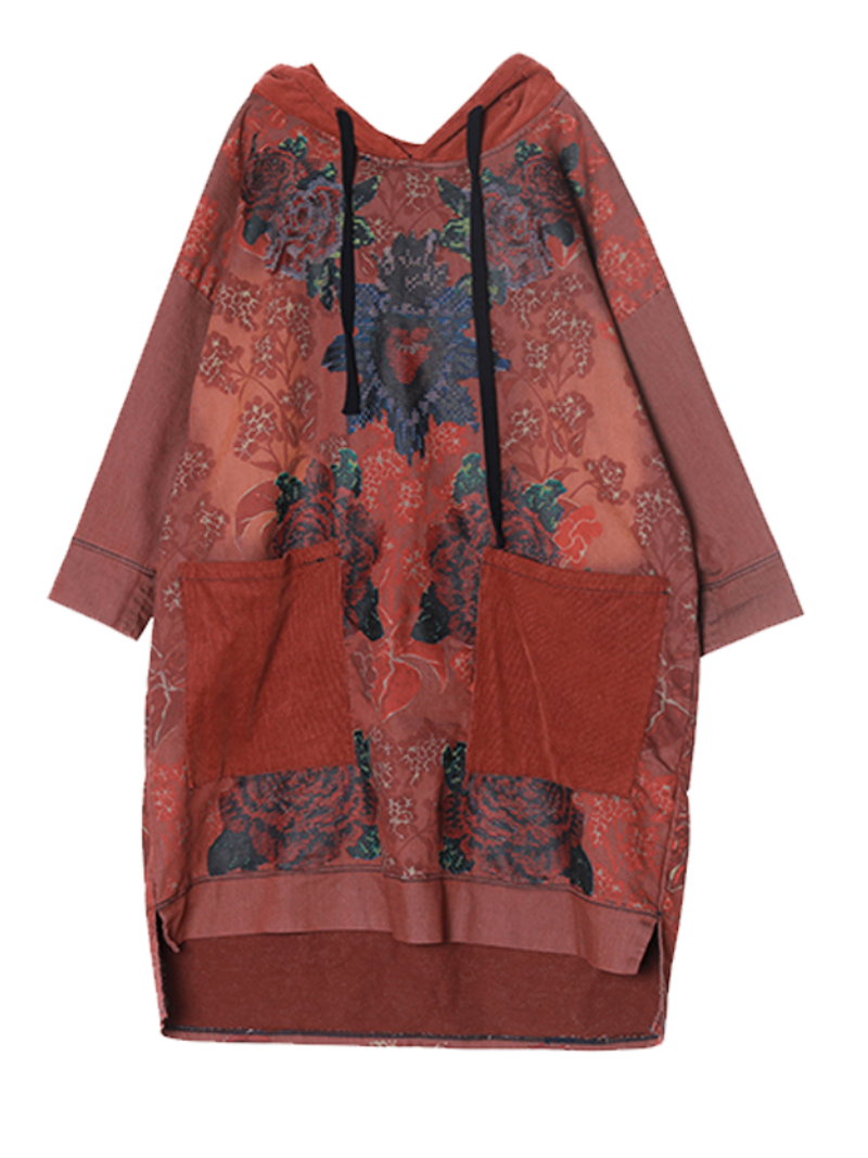 Women's printed Hooded