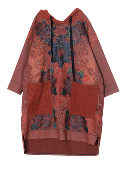 Women's printed Hooded