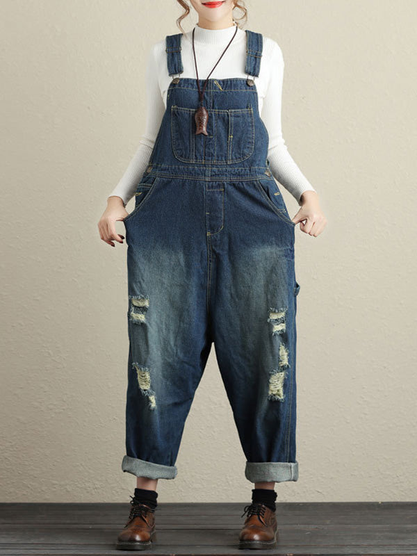 Buy Fashionoliq Women Ladies Baggy Denim Jeans Jumpsuit Full Length Trouser  Dungaree Playsuit Large Blue at Amazonin