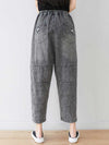 Evatrends Denim Pants, Bottom, Double side Pockets, Elastic Waist, Baggy Pants, Cropped Pant, Floral print