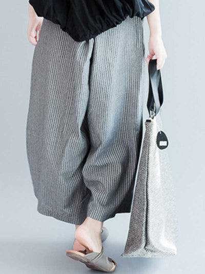 Evatrends Wide-leg Trouser, Bottom, Printed Wide leg, Loose Trouser, Stripes, Trouser, Wide-Leg Trouser pant