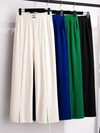 women's  ice silk trousers pants