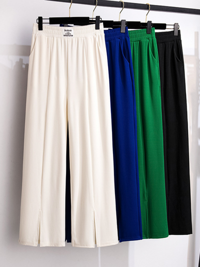 women's  ice silk trousers pants