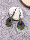 Beautiful Plumage Peacock Earrings