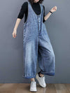 Dungarees cotton denim jeans ,vintage retro style overall, Adjustable straps, Double side pockets, Wide leg style, Overall Dungaree