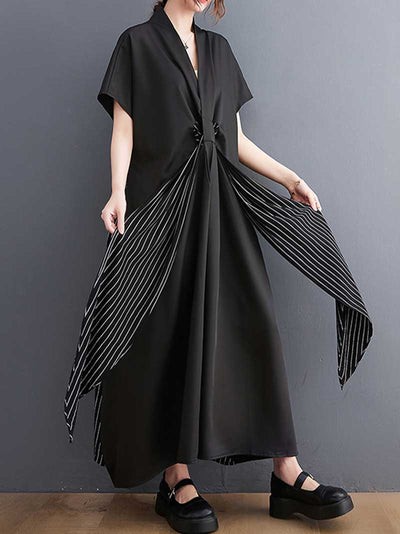 Cotton Tie Style A-Line Dress