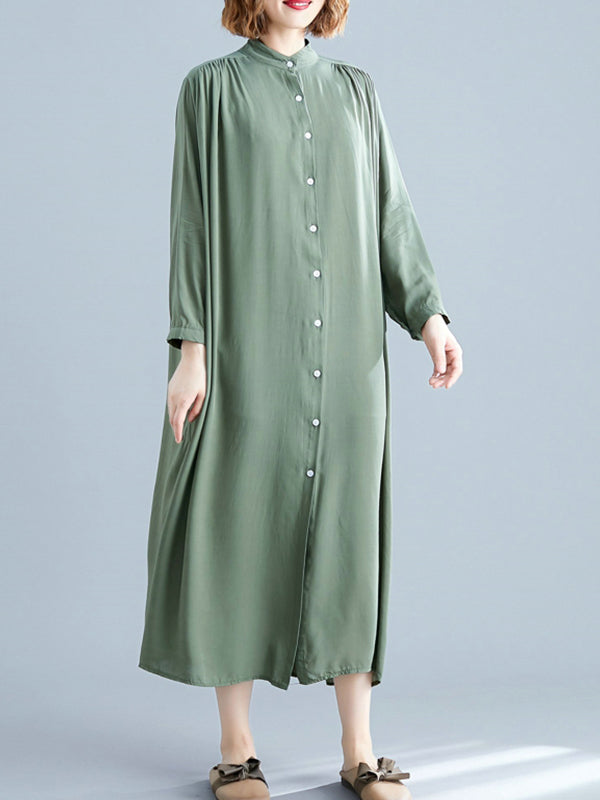 Ella es todo el vestido de camisa midi tiki