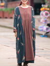 So Unreal Embroidery Cotton & Linen Smock Dress
