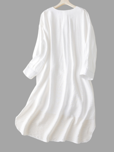 Women's White Shirt Dress