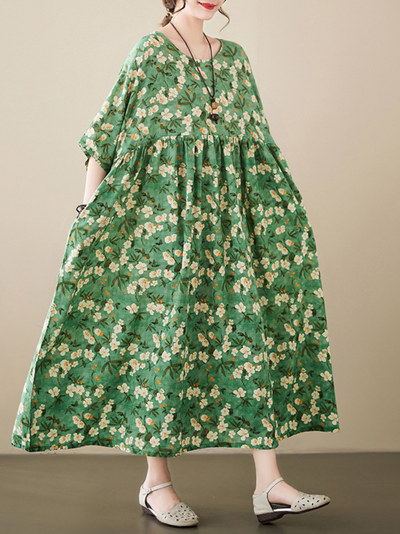 Women's Cotton Smock Dress