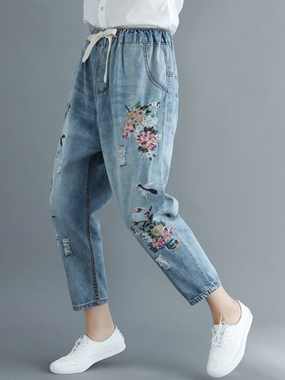 Women's Floral Gun Pants