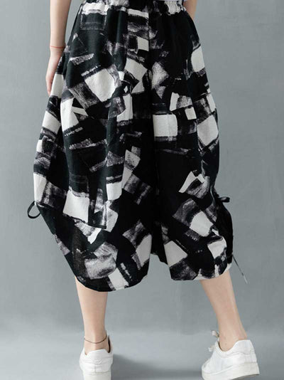 Evatrends Wide-leg Trouser, Bottom, Printed Wide leg, Loose Trouser, Cropped pant