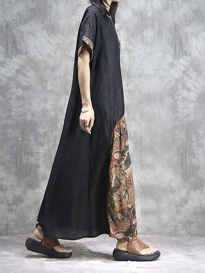 Half Sleeves A-Line Dress for Women