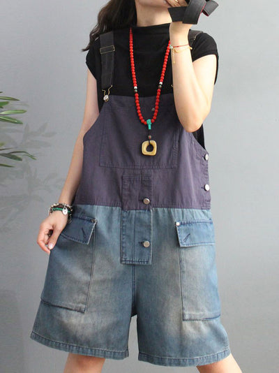 Dungarees, denim, vintage retro style overall, Short Dungaree