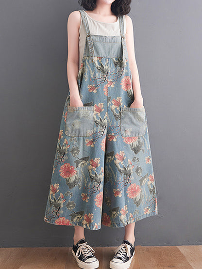 Stylish Women's Denim Dungarees