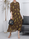 Women's Spring Yellow Loose Long Dress