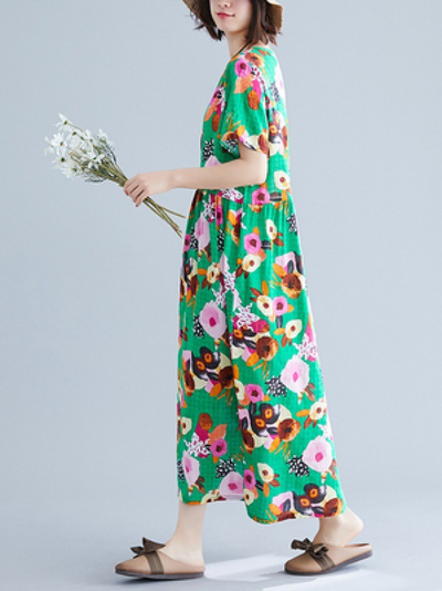 women's cotton smock dress
