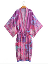 Women's Print Purple Cardigan kimono