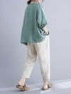 Evatrends Cotton Linen Top, Summer wear, Short sleeves, Front Button top, Round Neck, T-shirt Top, Wear With Jeans pant or Trouser